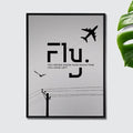 Fly High Inspirational Framed Wall Art Print (Flight)